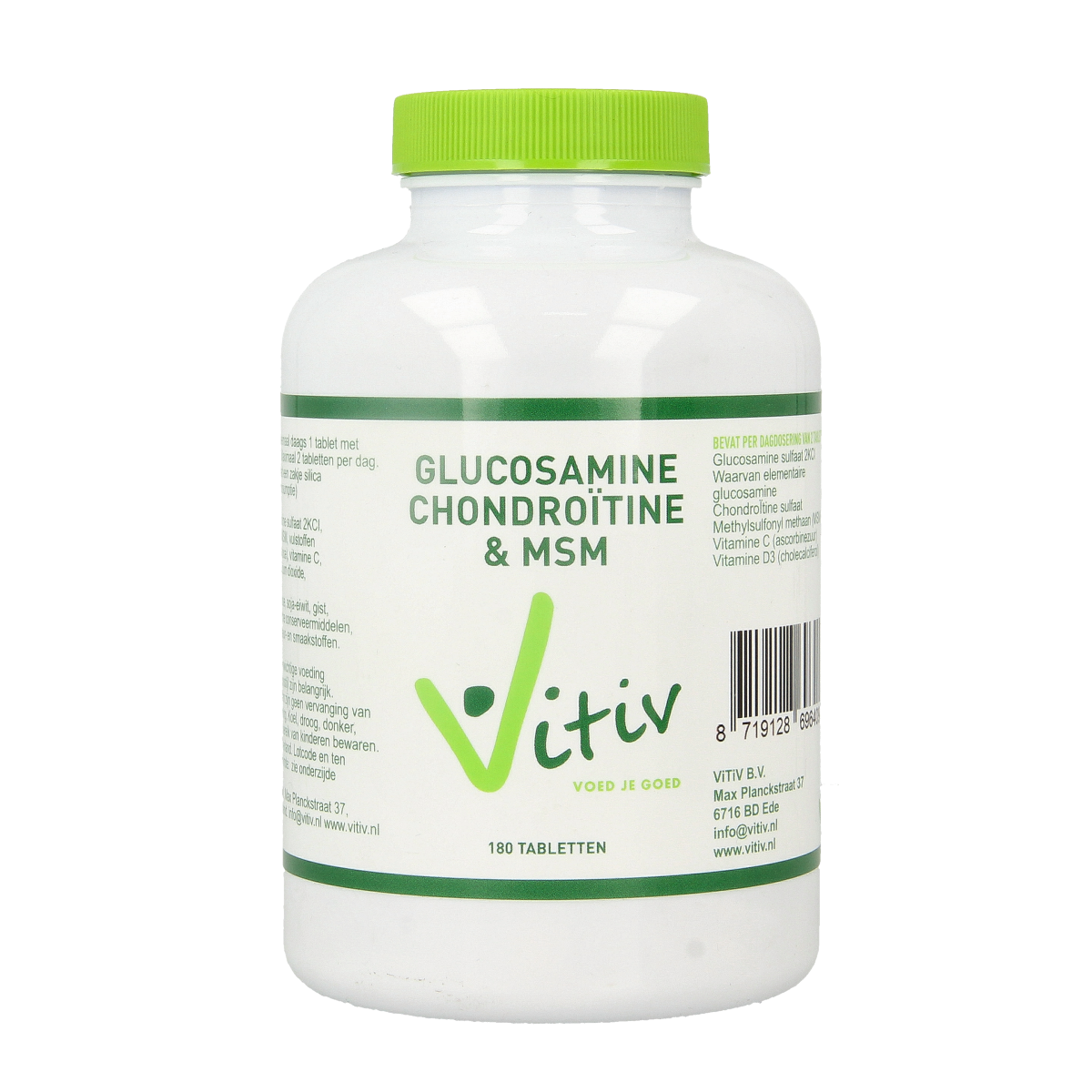 Vitiv Glucosamine chondroitine MSM 180.00 Tabletten