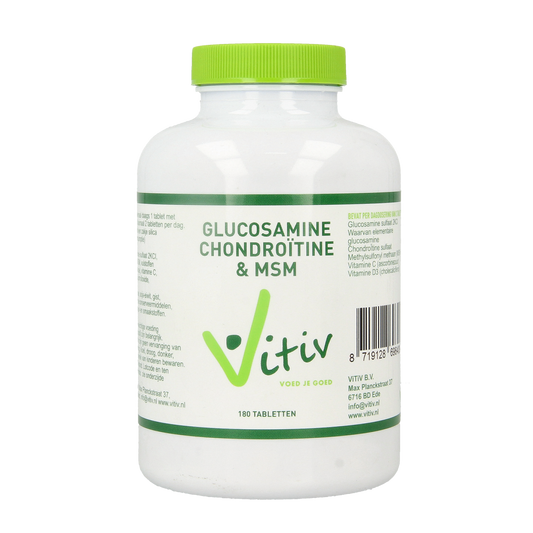 Vitiv Glucosamine chondroitine MSM 180.00 Tabletten
