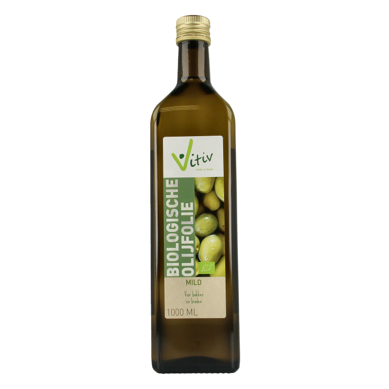 Vitiv Olijfolie mild bakken en braden bio 1 Liter