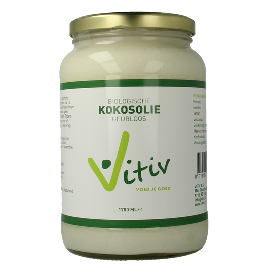 Vitiv Kokosolie geurloos bio 1700.00 Milliliter