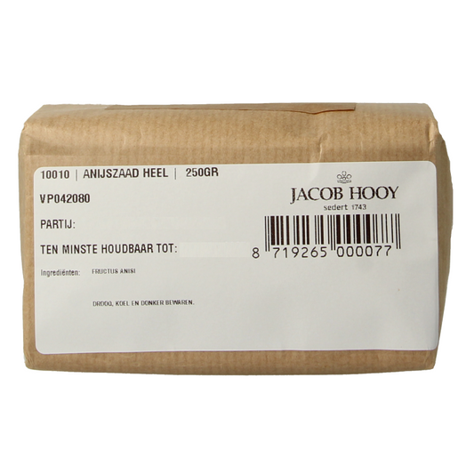 Jacob Hooy Anijszaad heel 250 Gram