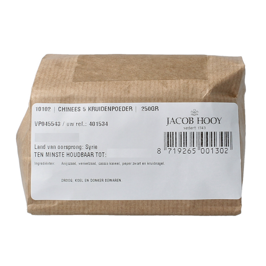 Jacob Hooy Chinees 5 kruidenpoeder 250 Gram