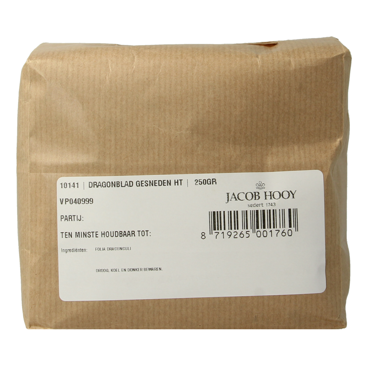 Jacob Hooy Dragonblad gesneden 250.00 Gram