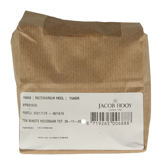 Jacob Hooy Rozemarijn heel 250.00 Gram