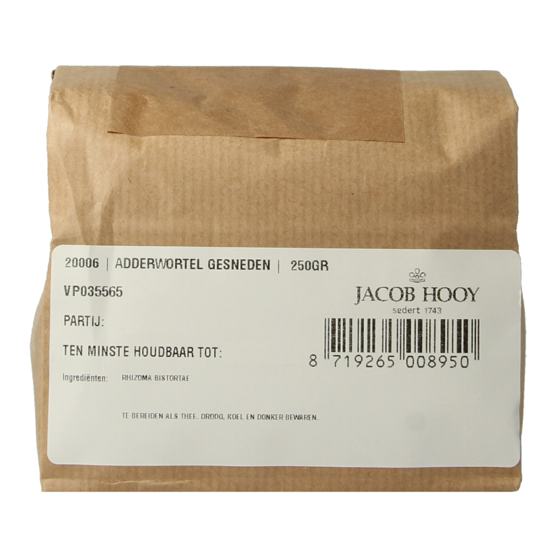 Jacob Hooy Adderwortel 250 Gram