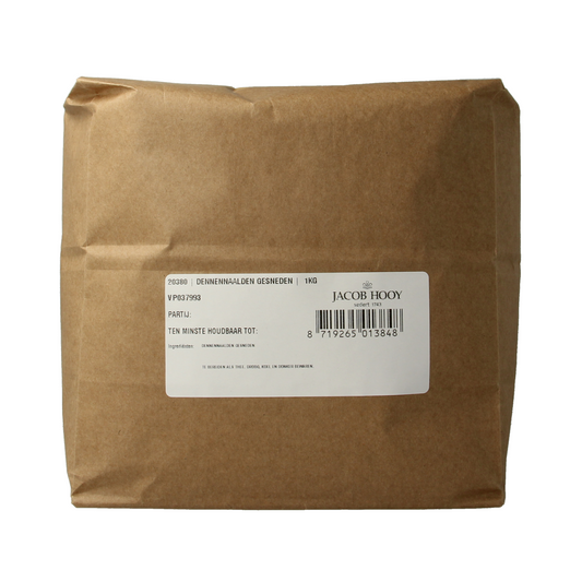 Jacob Hooy sliced coriander seeds in a 1kg bag, part of kruiden, zouten en maaltijdmixen, showing the product packaging.