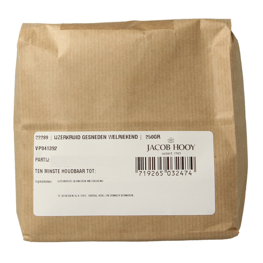 Jacob Hooy IJzerkruid gesneden welriekend 250.00 Gram
