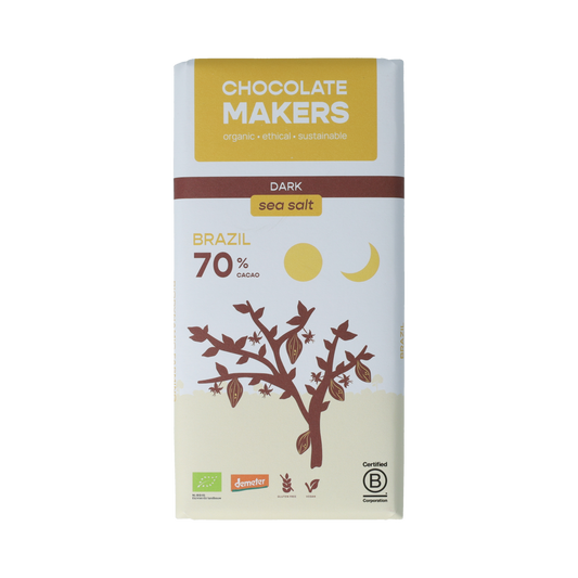 Chocolatemakers Brazil 70% puur demeter bio 80.00 Gram