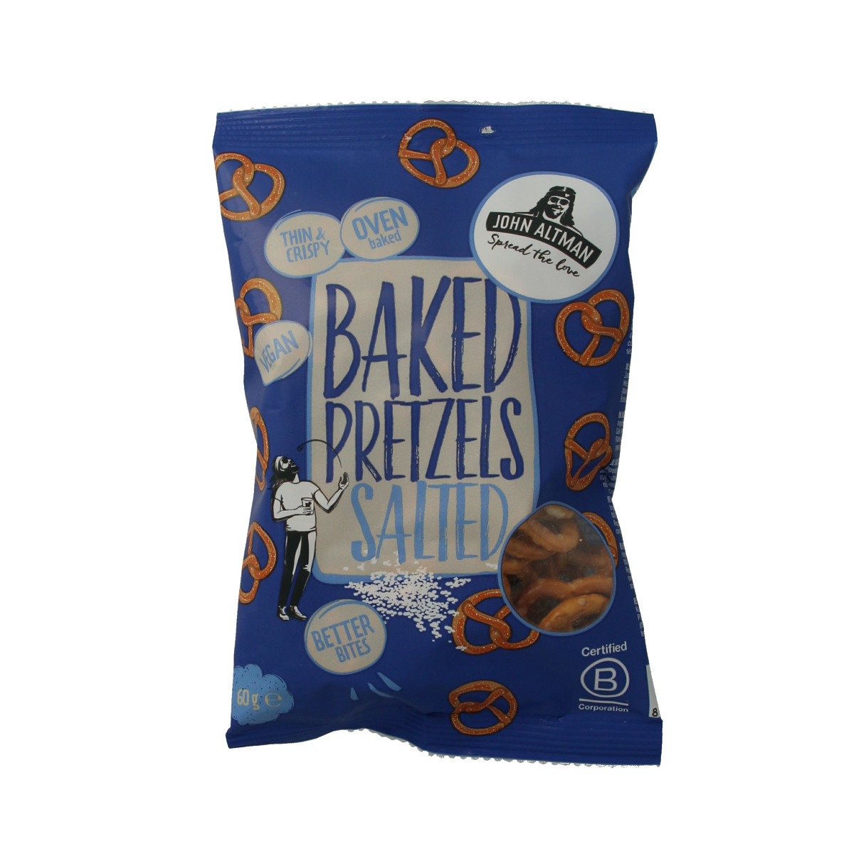 John Altman Op=Op Baked pretzels sea salt mini 60.00 Gram