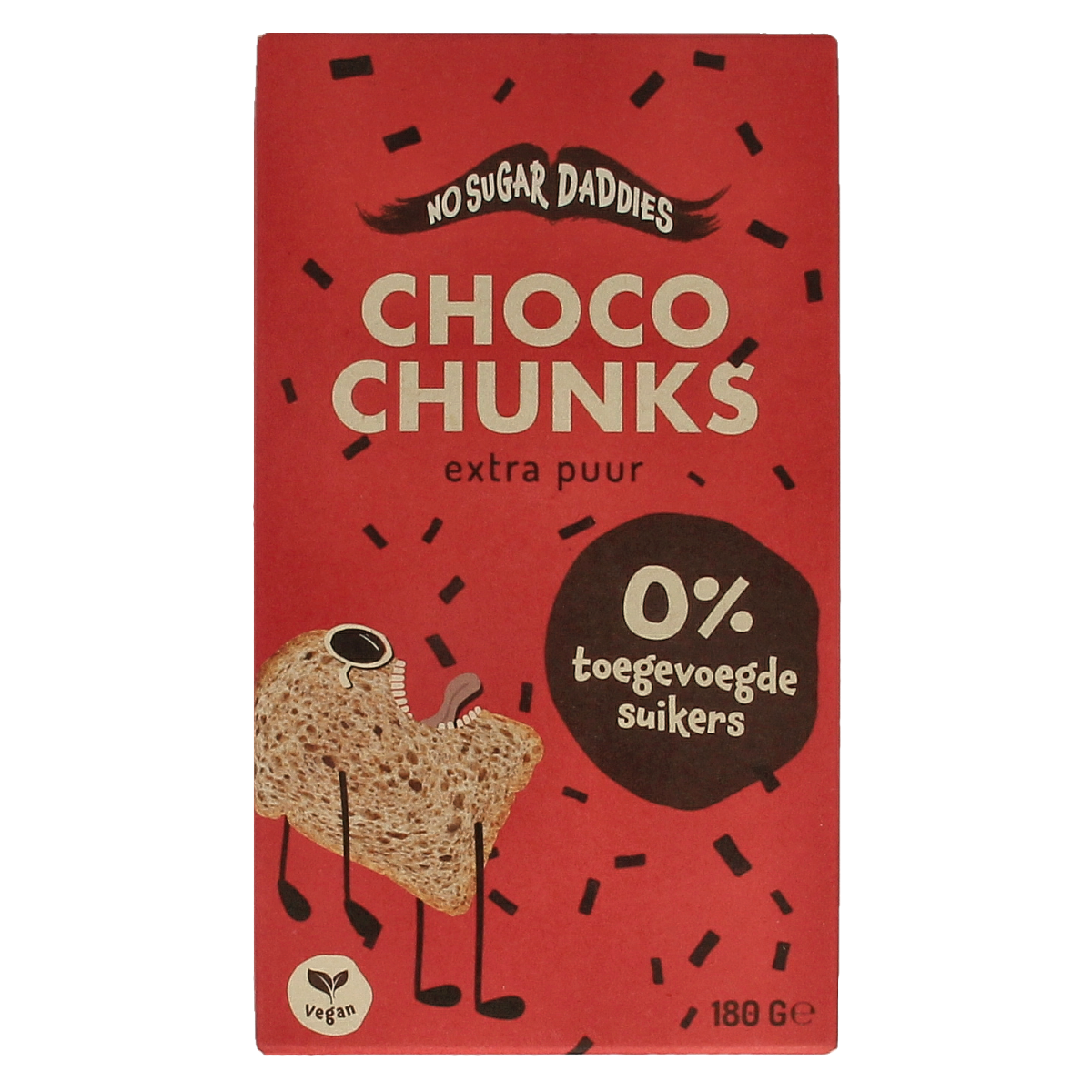 No Sugar Daddies Choco chunks extra puur bio 180.00 Gram