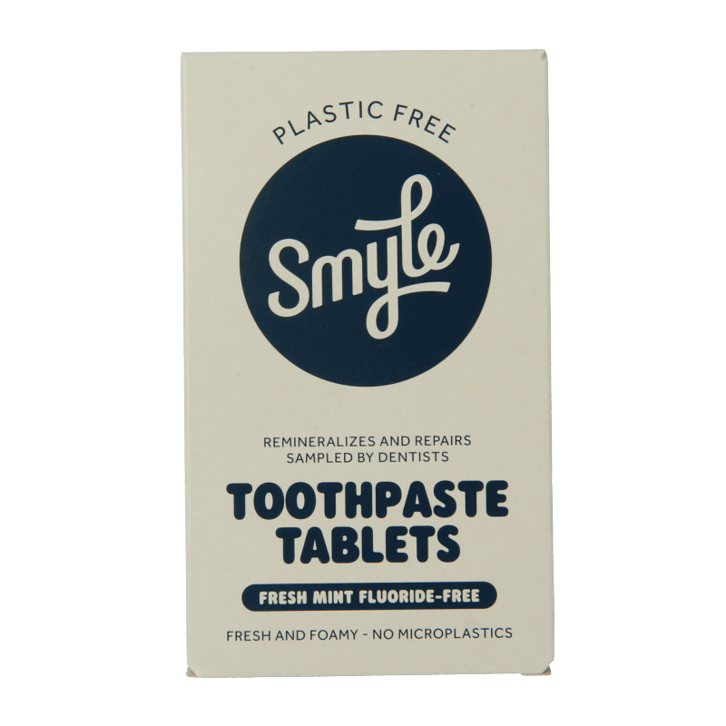 Smyle Tandpasta tabletten zonder fluoride navul 63 Stuks