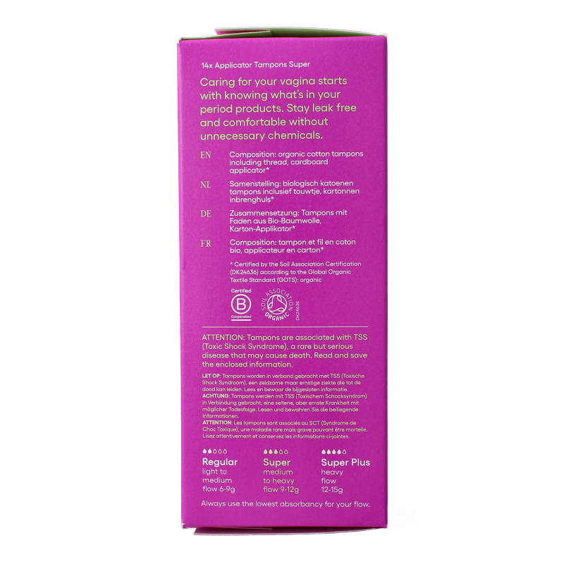 Yoni Tampons super met applicator 14 Stuks