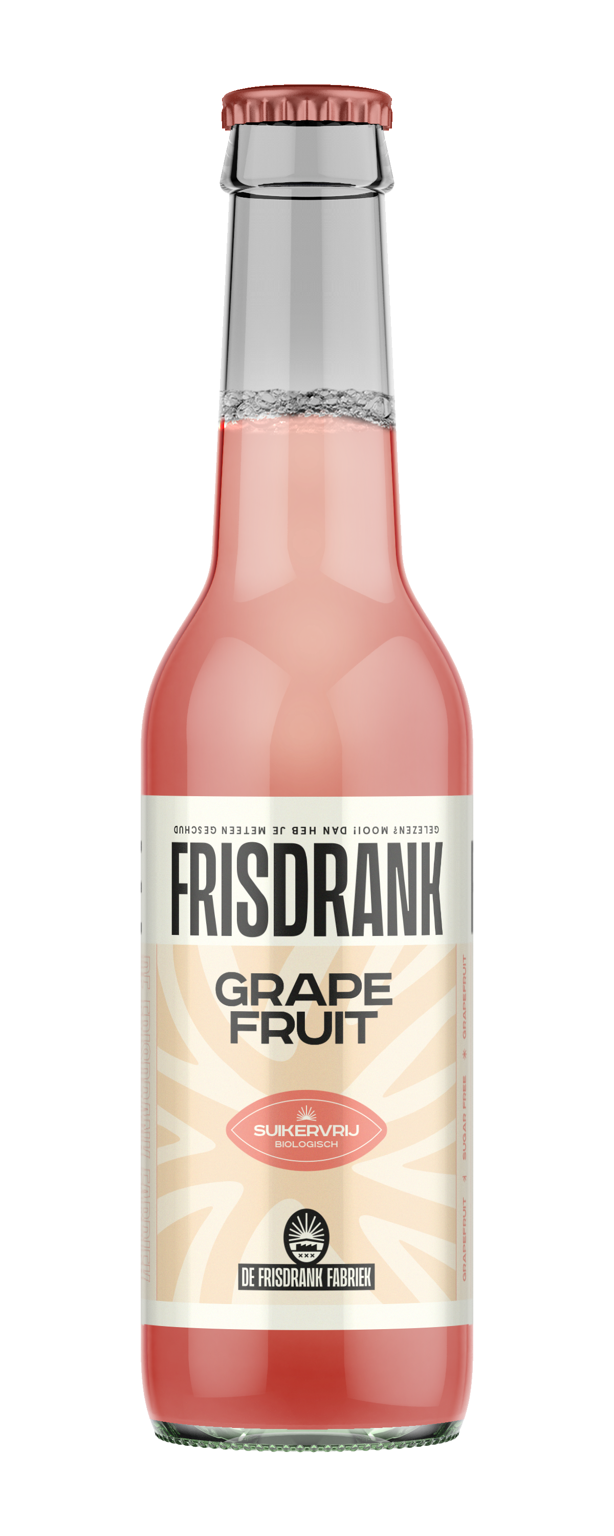 De Frisdrank Fabriek  Koolzuurhoudende frisdrank grapefruit suikervr bio 275.00 Milliliter
