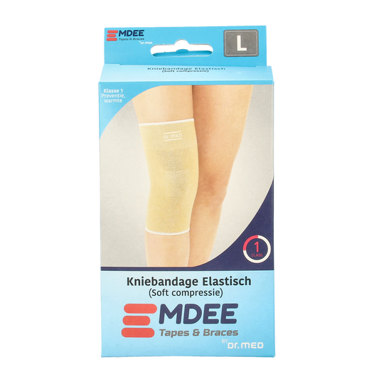 Emdee Elastic support knie maat L huidskleur 1.00 Stuks