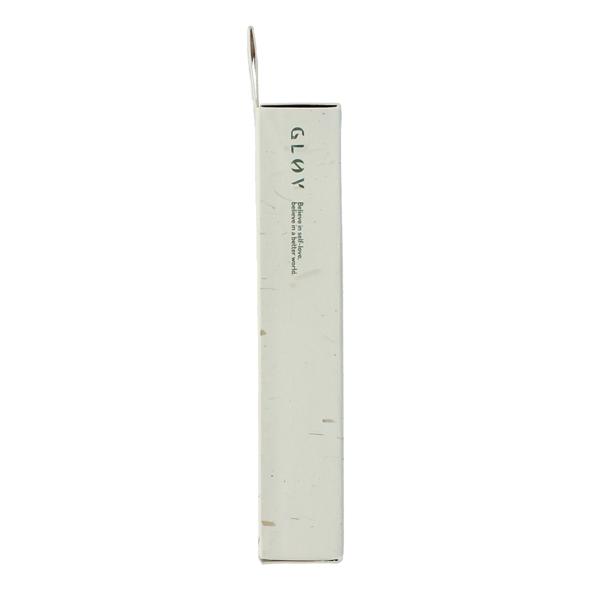 Glov Hana eco G-spot vibrator in green, smooth silicone material, shown on a white background with product details.