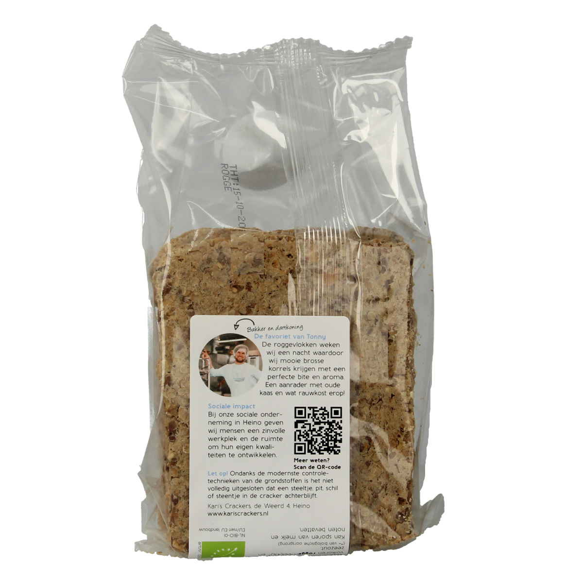 Kari's Crackers  Knekkebrod rogge/haver bio 180.00 Gram
