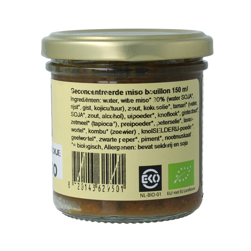 Kleinstesoepfabriek Vloeibaar bouillonblokje witte miso 150 Milliliter