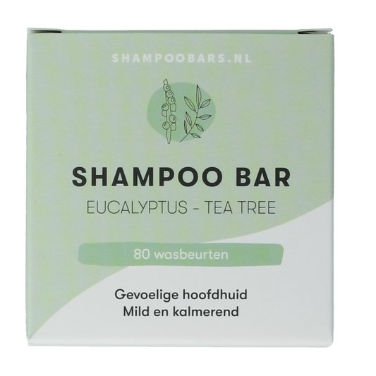Shampoobars Shampoo bar eucalyptus & tea tree 60.00 Gram