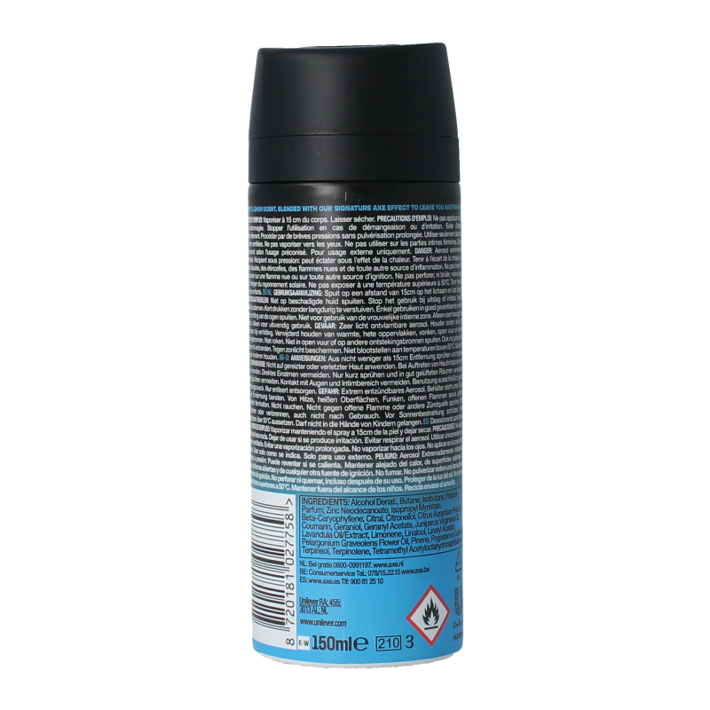 AXE Deodorant bodyspray ice chill 150 Milliliter