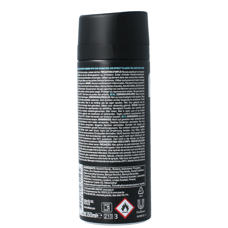 AXE Deodorant bodyspray anarchy 150 Milliliter