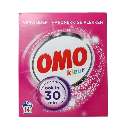 OMO Color Laundry Powder 14sc in 798g package, versatile washing powder for vibrant colored clothes.
