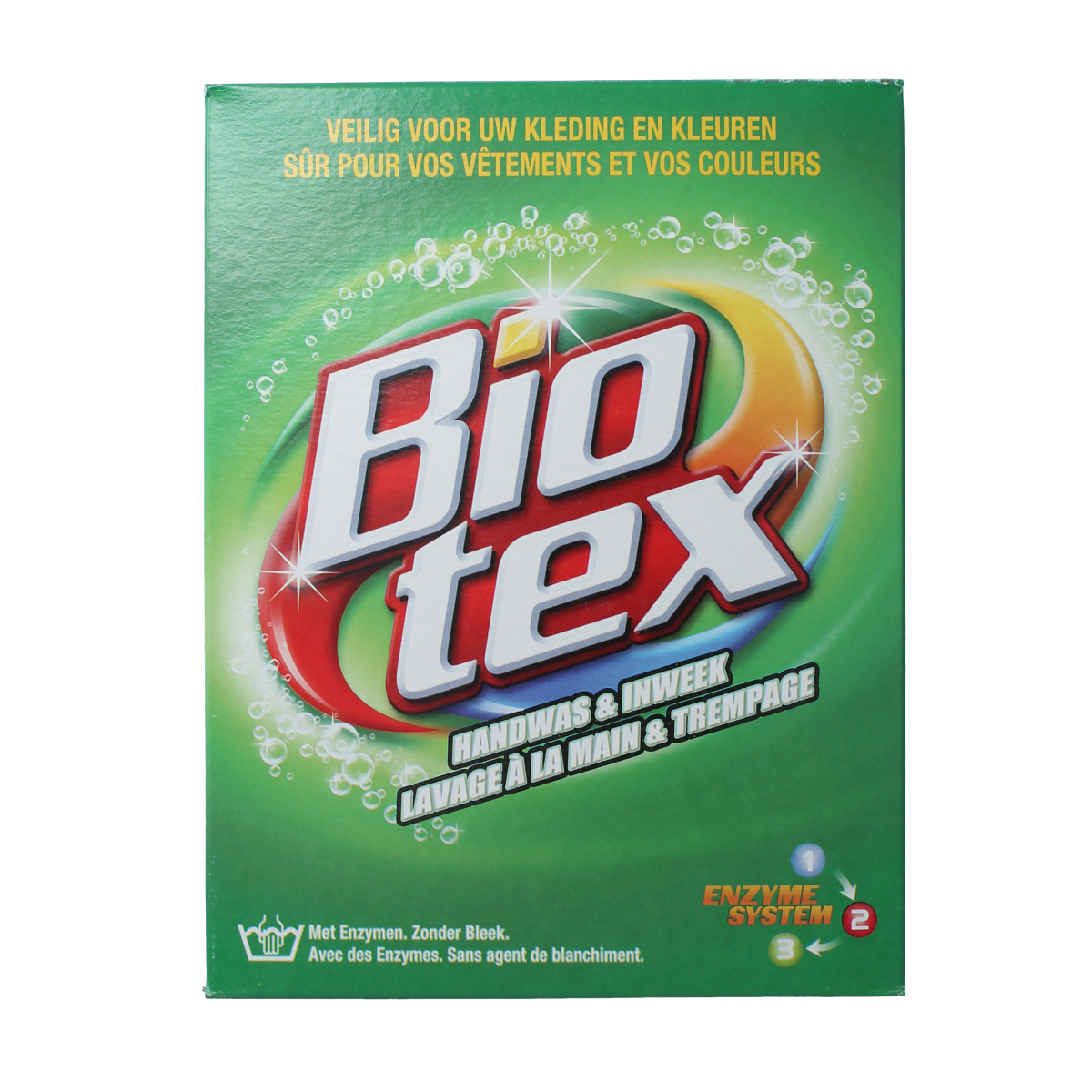 Biotex Waspoeder laundry detergent in 720g pack, suitable for washing and inweek use, with the brand logo visible on the packaging.