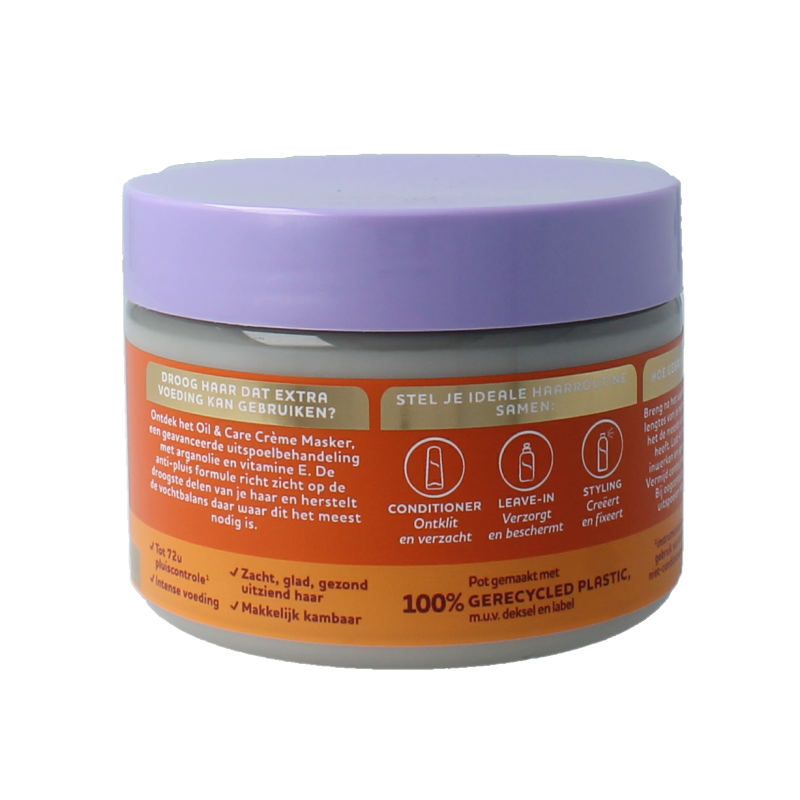 Andrelon Haarverzorging masker olie en care in 300ml tube, displaying the product with a pump dispenser and label.