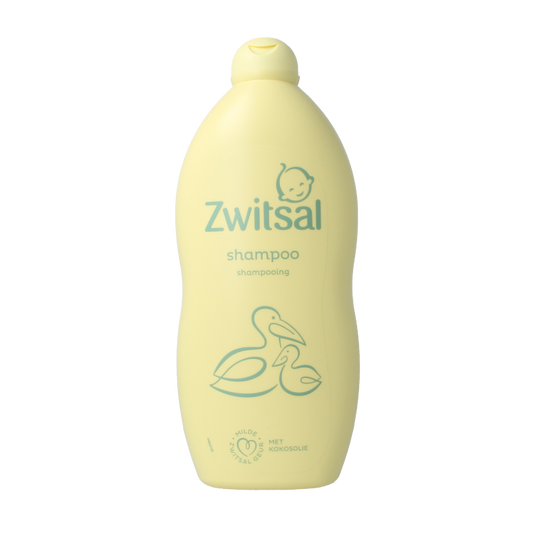 Bottle of Zwitsal baby shampoo, 700ml, with a colorful label, designed for gentle baby and toddler hair care.