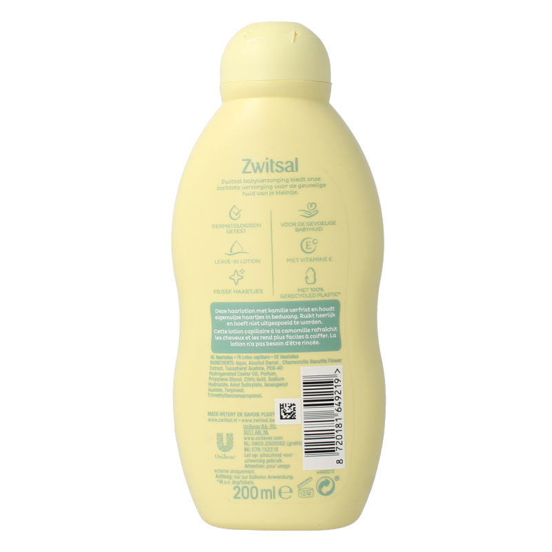 Zwitsal Goedemorgen haarlotion 200 Milliliter