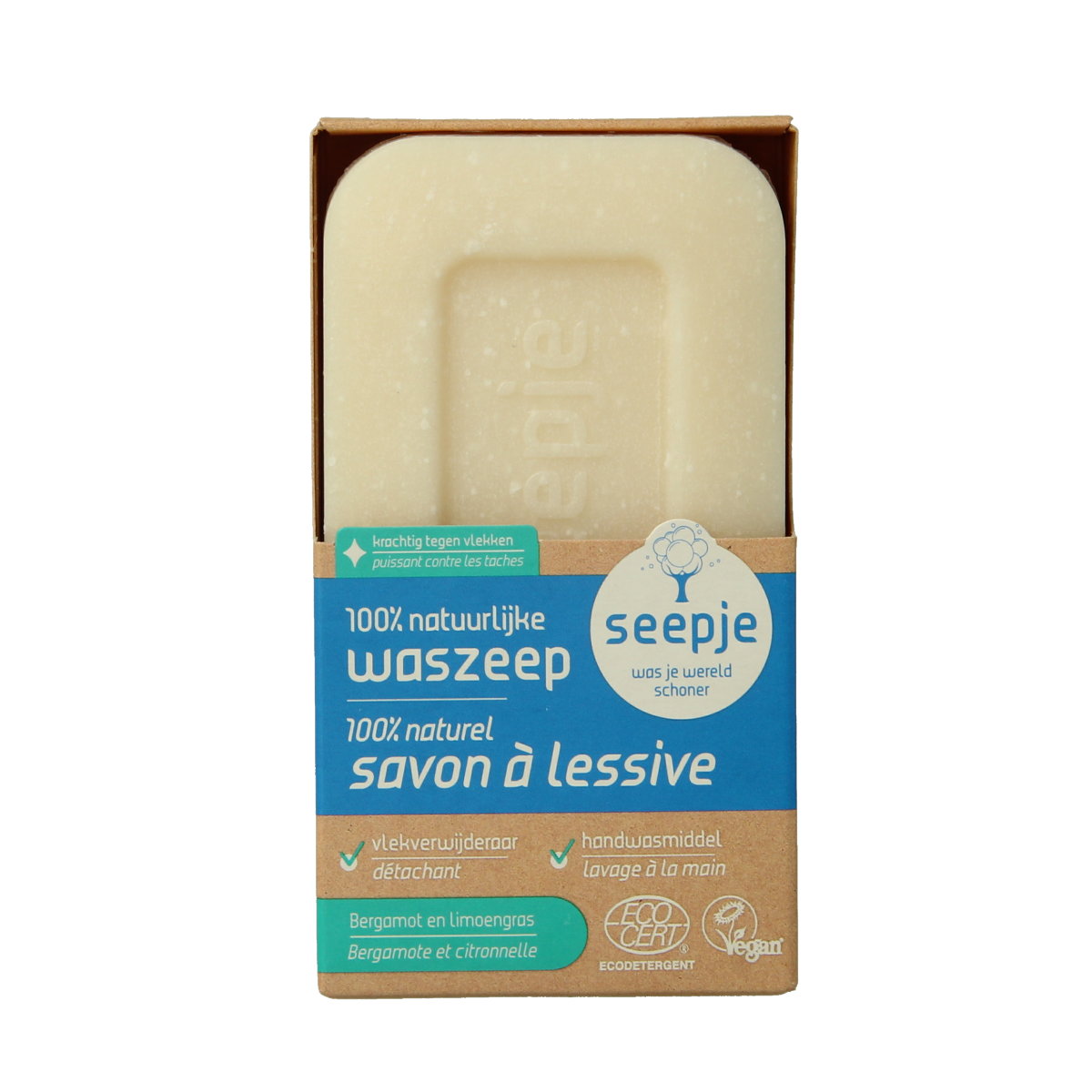 Seepje Waszeep & vlekverwijderaar bergamot & limoengras 120.00 Gram