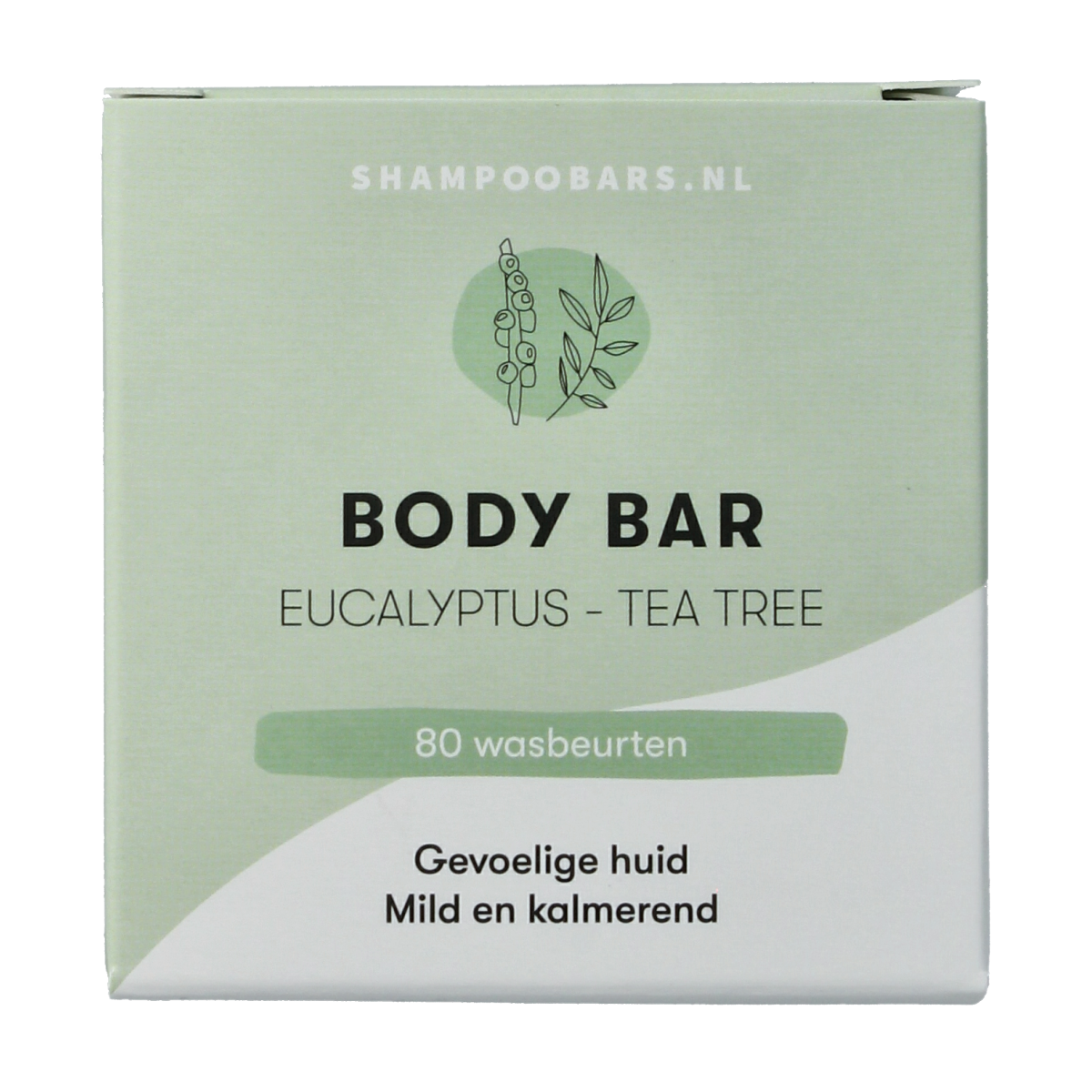 Shampoobars Body bar eucalyptus & tea tree 60.00 Gram