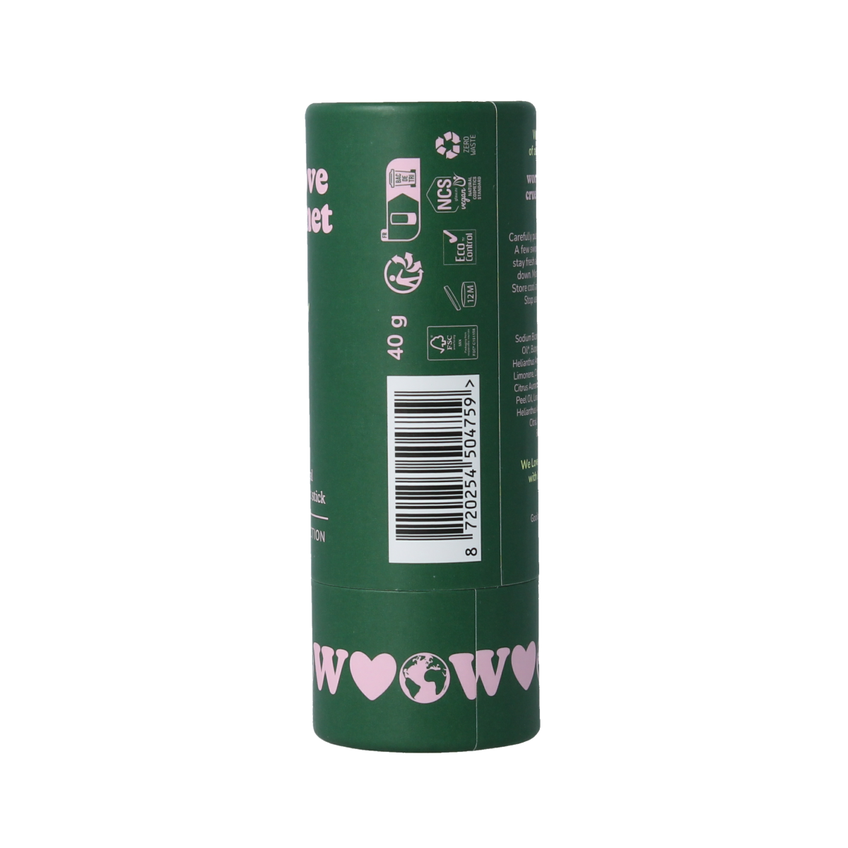 We Love Deodorant stick zesty lime 40.00 Gram