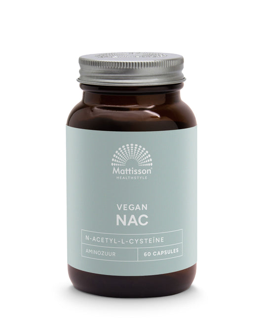 Mattisson NAC N-Acetyl L-Cysteine 600mg 60.00 Vegetarische capsules