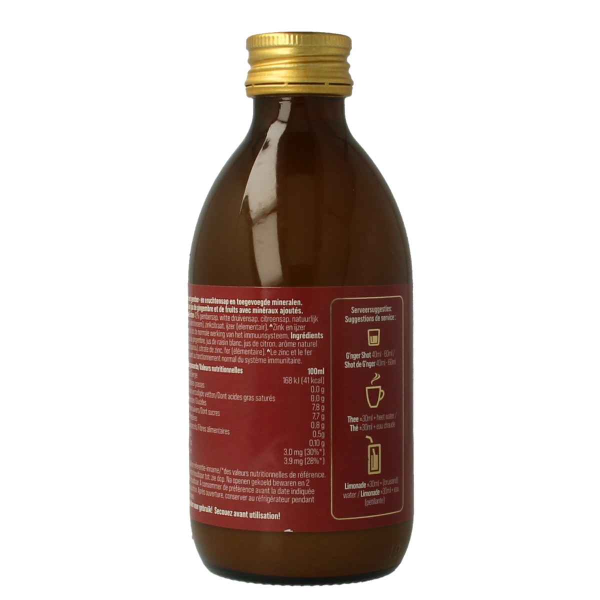 G'nger Shot gember vruchtensap immunity 250.00 Milliliter