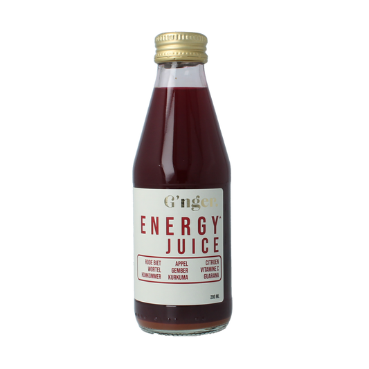 G'nger Energy groentesap 75% groente en guarana 200.00 Milliliter