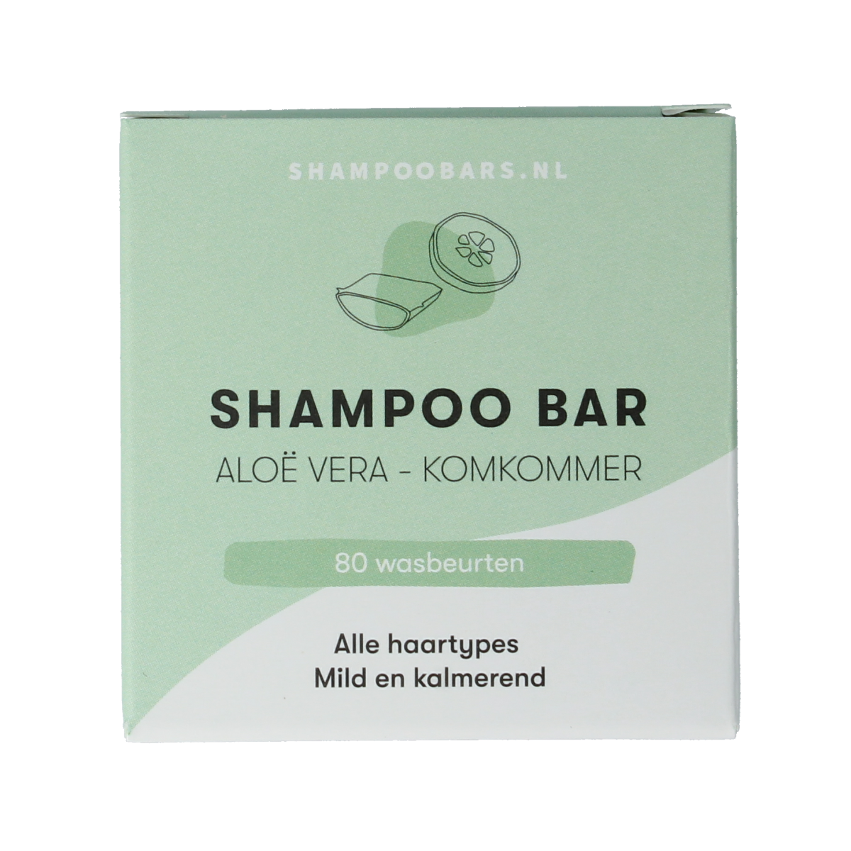 Shampoobars Shampoo bar aloe vera & komkommer 60.00 Gram