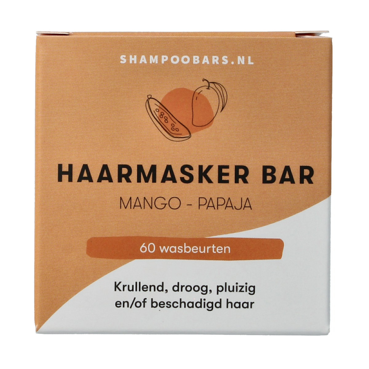 Shampoobars Haarmasker bar mango papaja 45.00 Gram