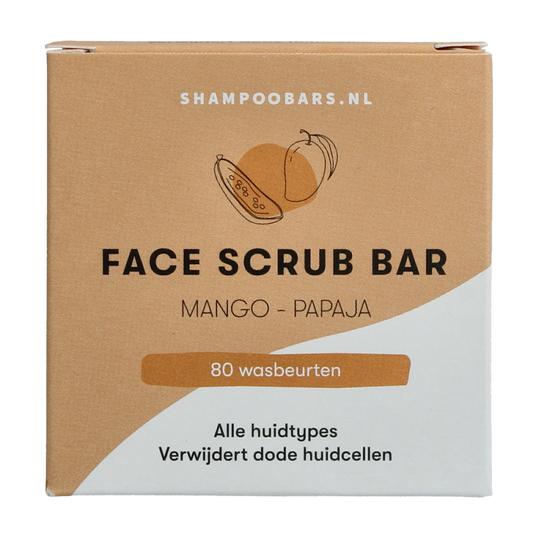 Shampoobars Face bar mango & papaja 60.00 Gram
