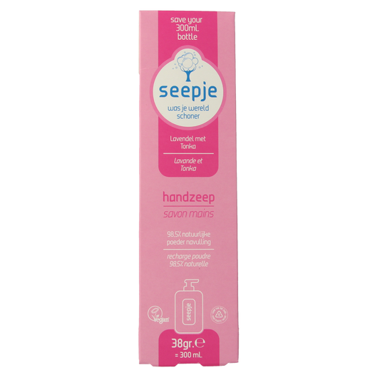 Seepje Handzeep lavendel & tonka navulling 38.00 Gram