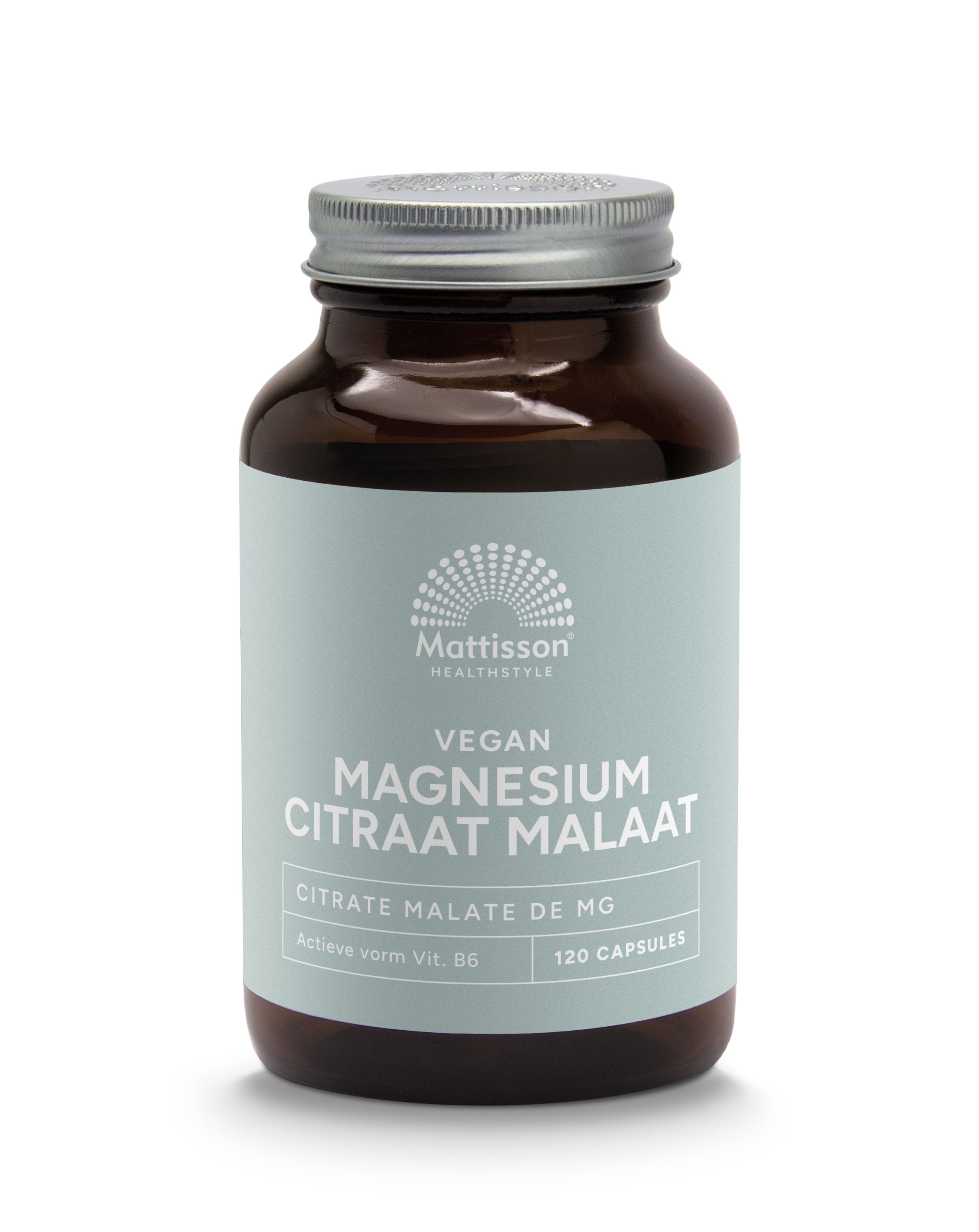 Mattisson Magnesium citraat malaat met actieve vorm vit. b6 120.00 Vegetarische capsules