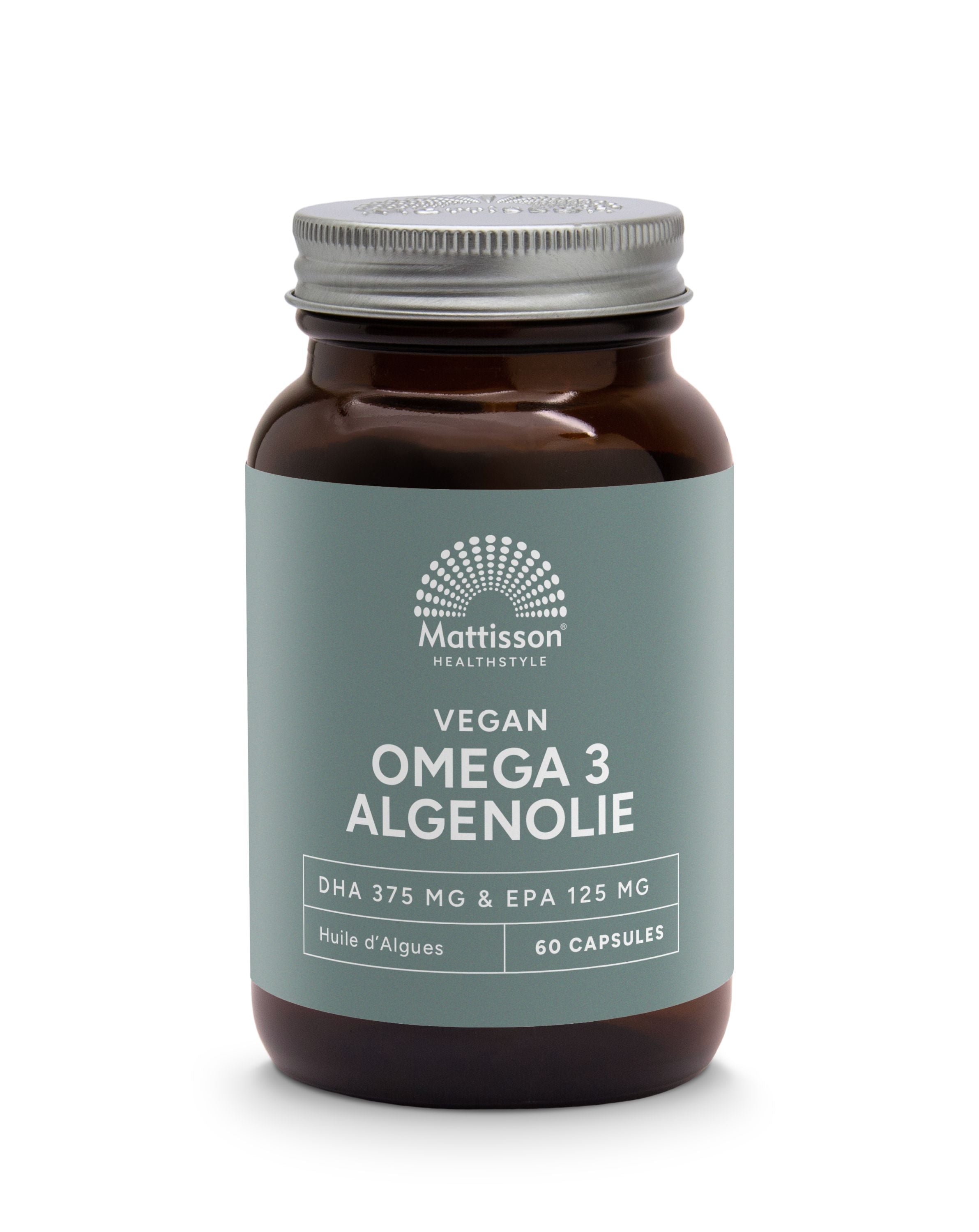 Mattisson Vegan omega 3 algenolie DHA 375mg EPA 125mg 60.00 Softgels