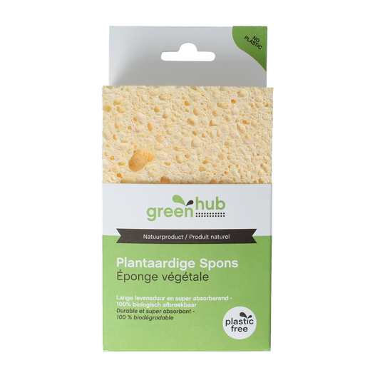 Greenhub  Spons plantaardig 14x9x3,5cm 1.00 Stuks