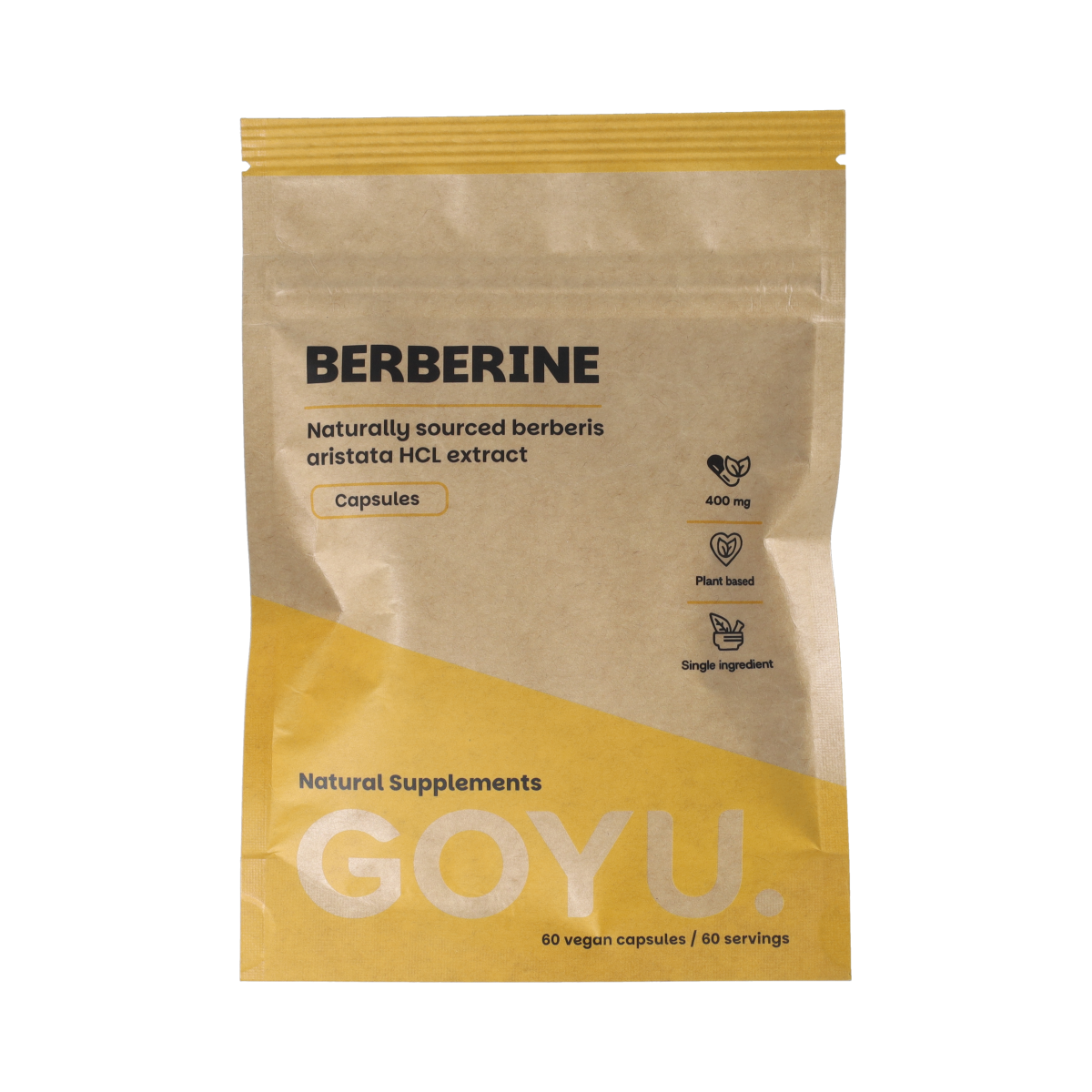 Goyu Berberine extract 400mg 60.00 Vegetarische capsules