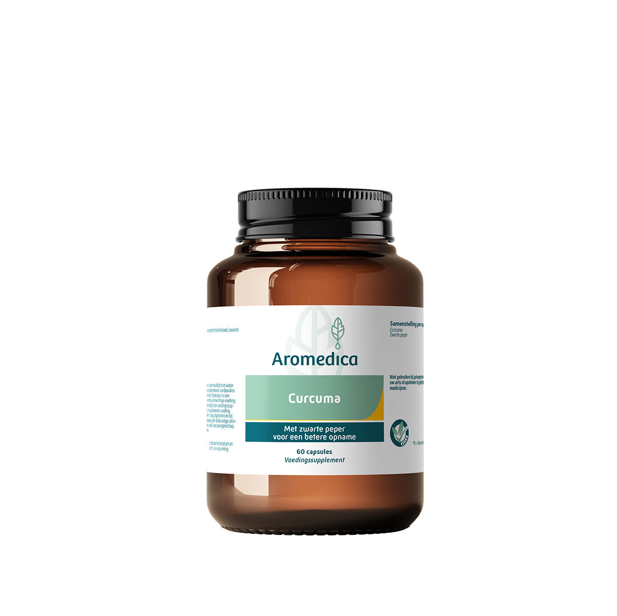 Aromedica Curcuma met zwarte peper 60.00 Capsules