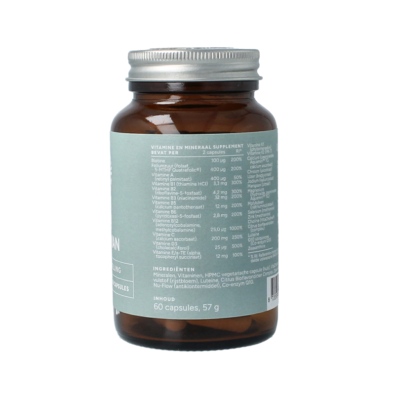 Mattisson Multi man vegan - goed opneembaar 60 Vegetarische capsules