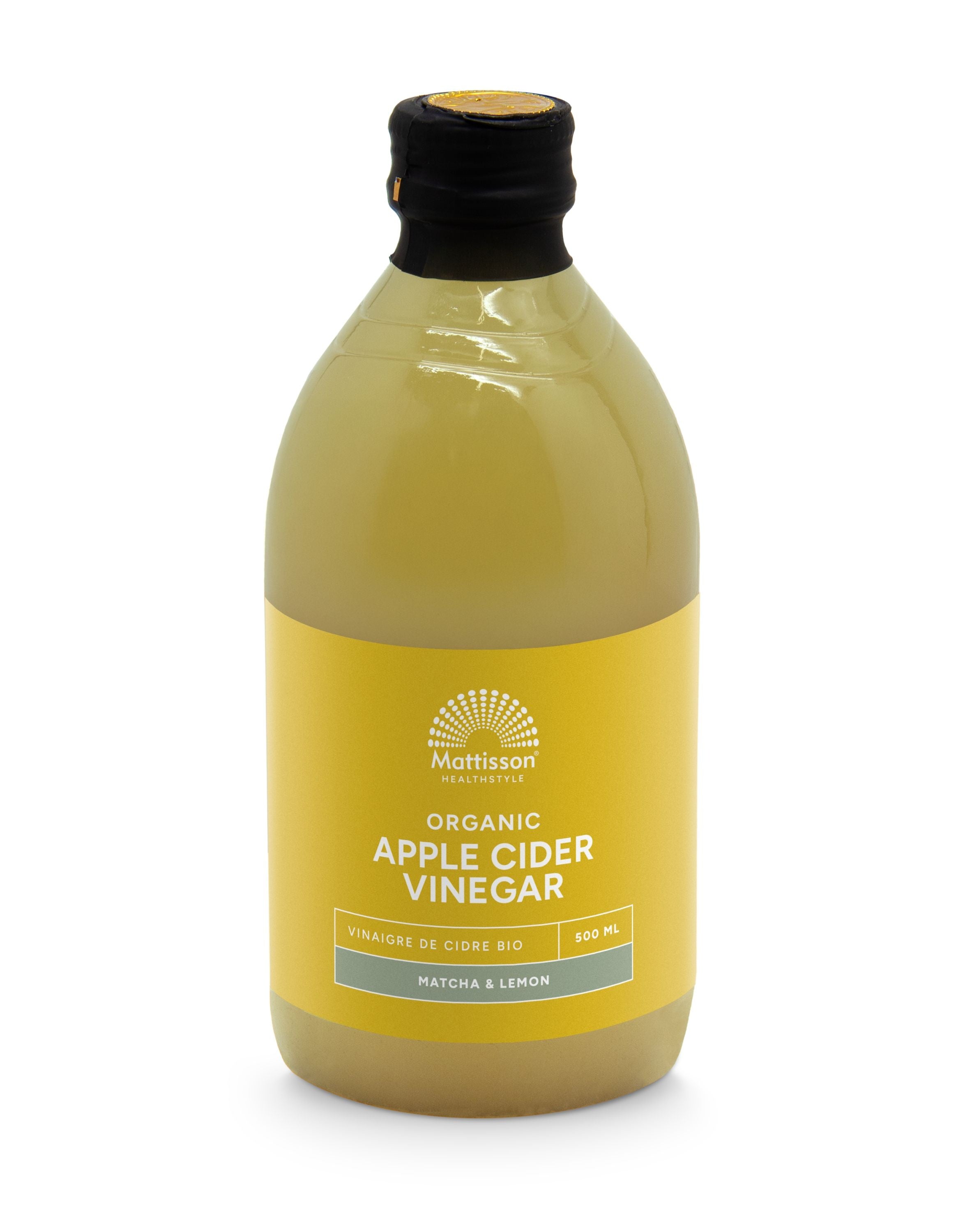 Mattisson Organic apple cider vinegar matcha lemon bio 500 Milliliter