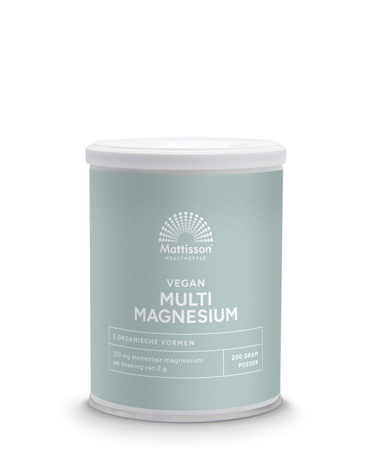 Mattisson Multi magnesium poeder vegan 200 Gram