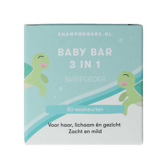 Shampoobars 3-in-1 Baby bar babypoeder 60.00 Gram