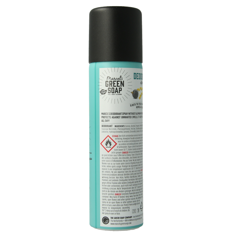 Marcel's Green Soap Deospray mimosa black currant 150 Milliliter