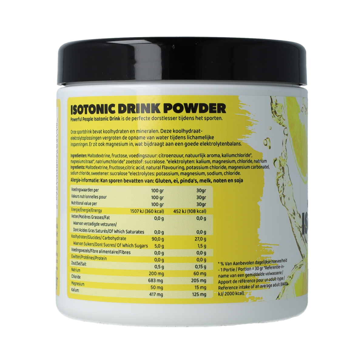 Powerful People  Isotonic drink powder lemon flavour 250.00 Gram
